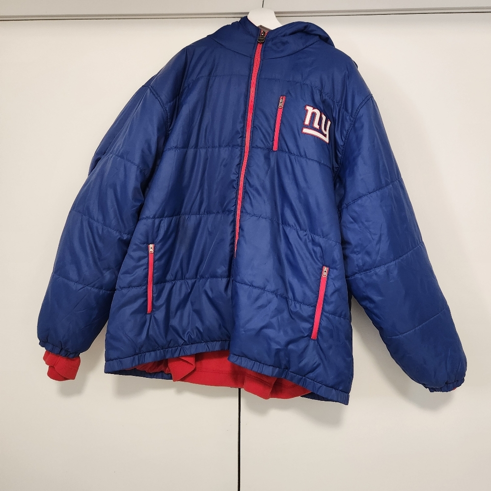 NFL New York Giants Packable Fleece Lined Coat Size 3XL